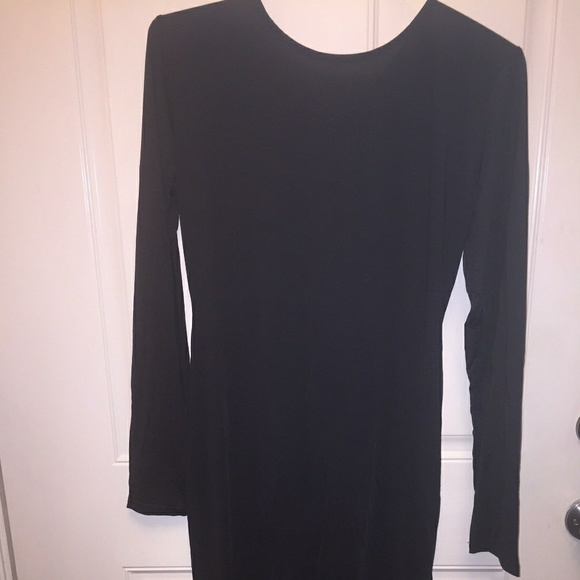 Sexy black bodycon dress(gold zippered back) sz.2X - Picture 3 of 8